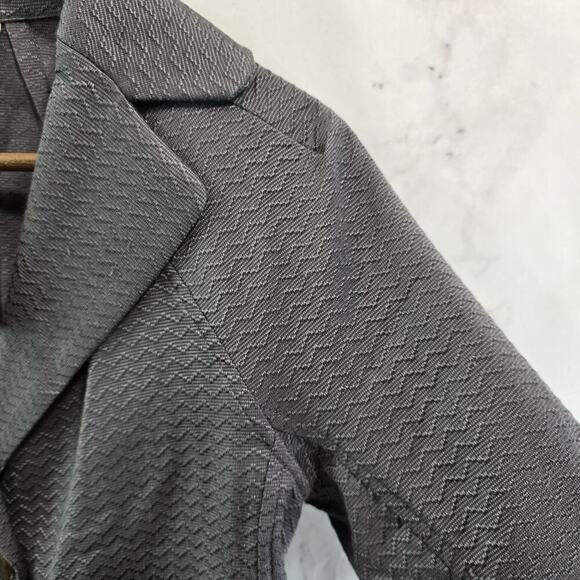 Coquille Blazer Womens 2 XS Gray Crop Jacket Golden Ratio Dynamism - Picture 12 of 13